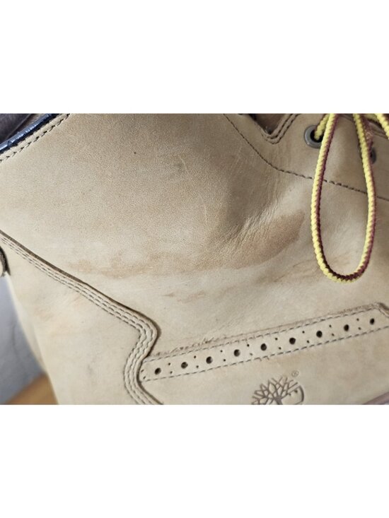Timberland Britton Hill Moc Toe Boot Nubuck Leather Tan Size 13 Men’s Used main image 12